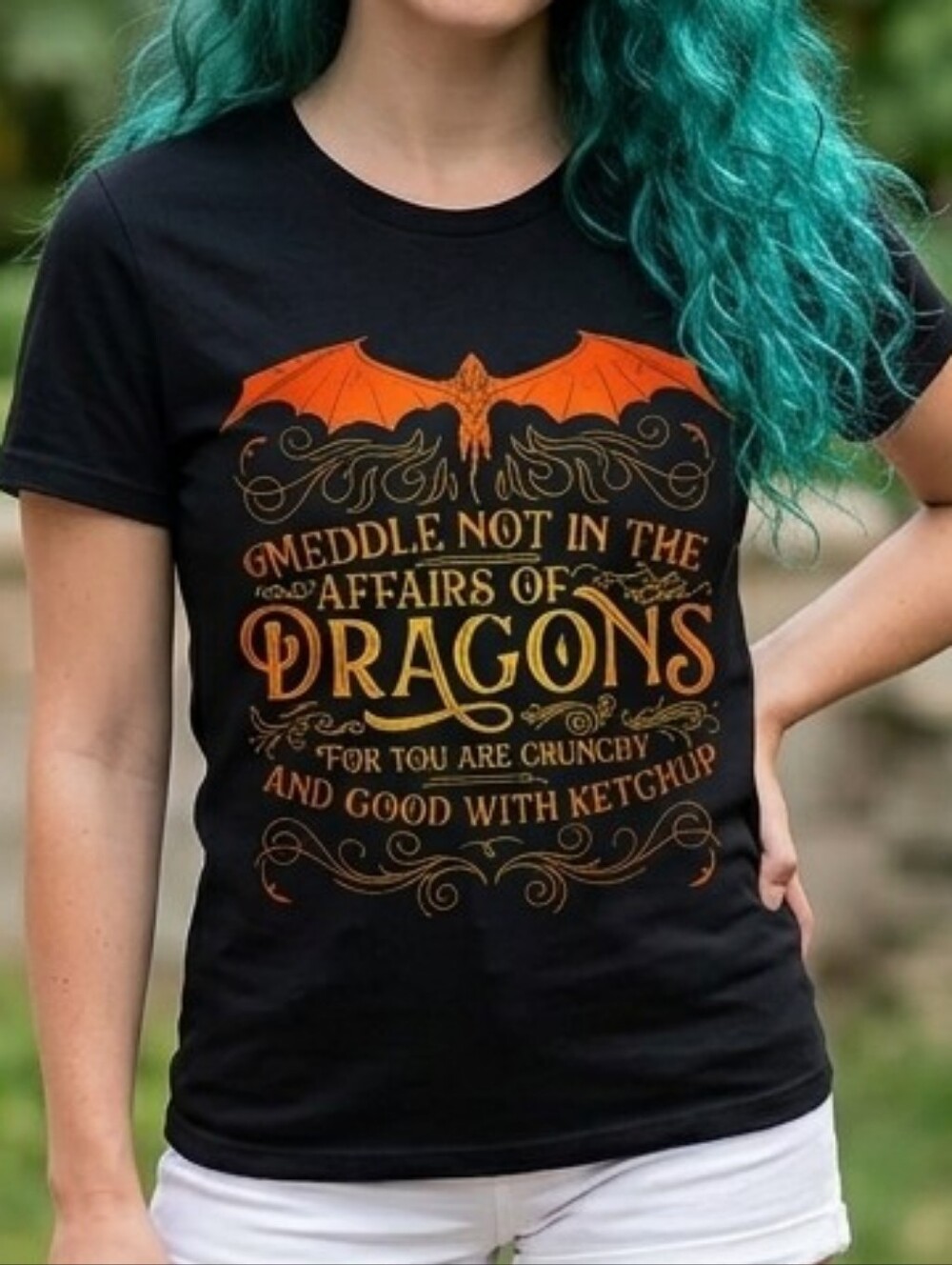 NWT Affairs Of Dragons Unisex Graphic Tee